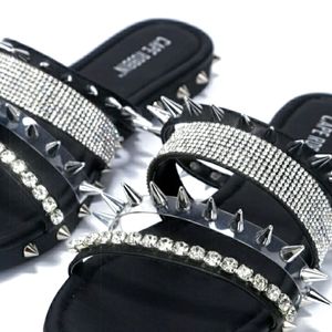 Dolls Kill Spikes and Bling Sandals